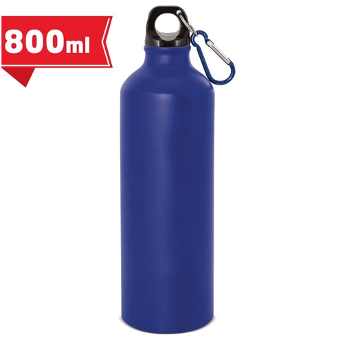 BOTELLA DE ALUMINIO CON MOSQUETON 800 ml. 