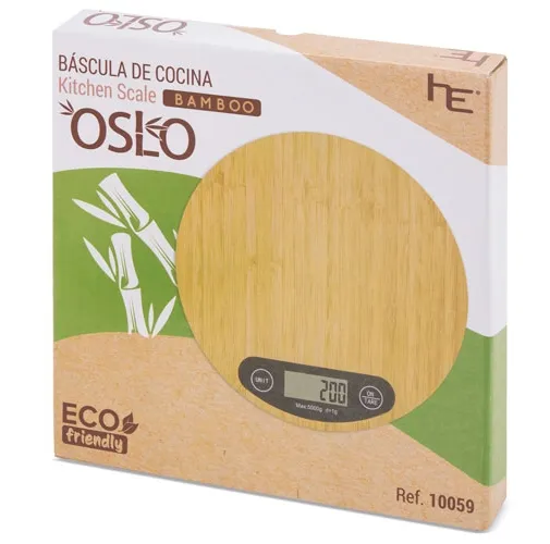 BASCULA DE COCINA BAMBU OSLO