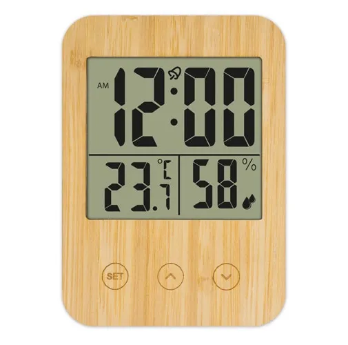 TERMOMETRO HIGROMETRO DE BAMBU BIRMANIA