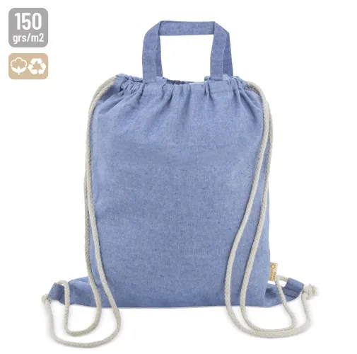 BOLSA MOCHILA DE ALGODÓN RECICLADO AGRA