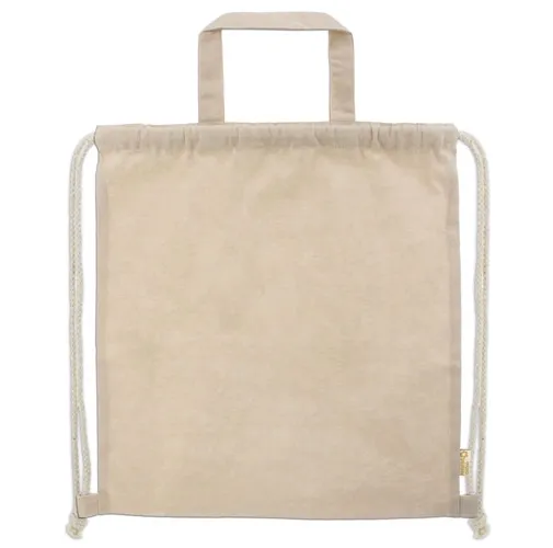 BOLSA MOCHILA DE ALGODÓN RECICLADO AGRA
