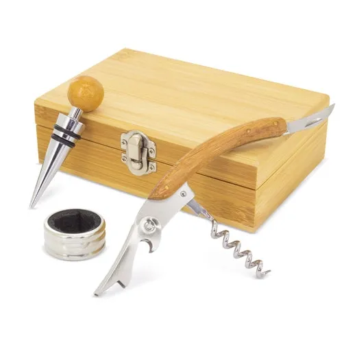 SET DE VINO BAMBU SIENA