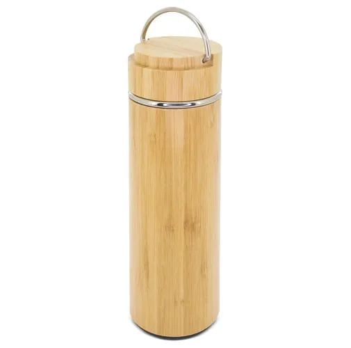 TERMO DOBLE PARED BAMBU/ACERO INOXIDABLE MALASIA