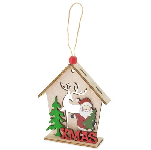 ADORNO NAVIDEÑO DE MADERA LAPONIA