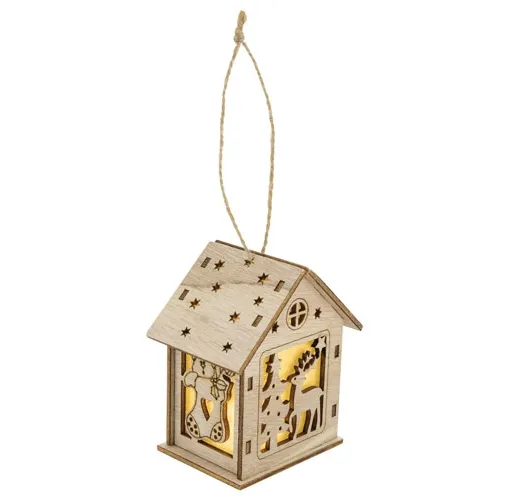 CABAÑA DE MADERA CON LUZ 