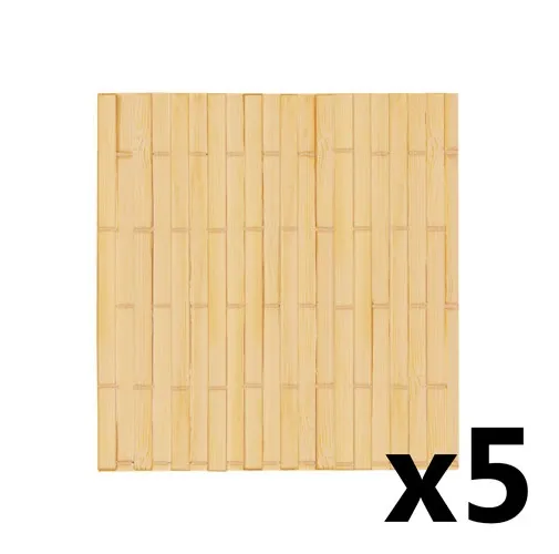 SET 5 POSAVASOS DE BAMBÚ 