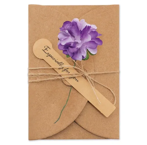 TARJETAS VINTAGE FLORES SECAS (PACK DE 10)