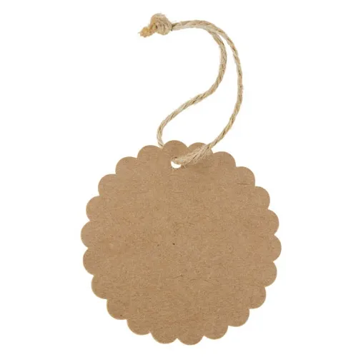 ETIQUETA KRAFT FESTONEADA BETSY (1 PACK 100 UD)