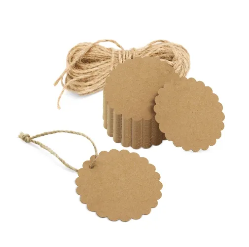 ETIQUETA KRAFT FESTONEADA BETSY (1 PACK 100 UD)