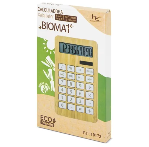 s/c CALCULADORA BAMBÚ/FIBRA DE TRIGO BIOMAT