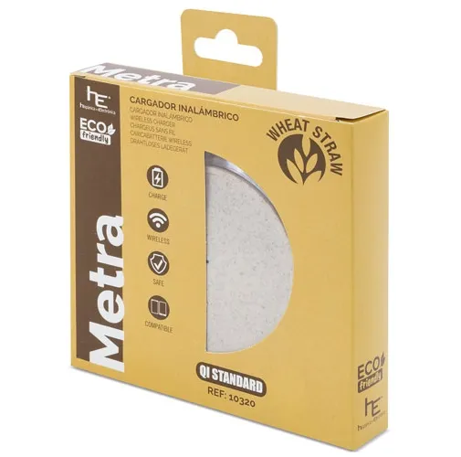 CARGADOR INALAMBRICO METRA FIBRA DE TRIGO
