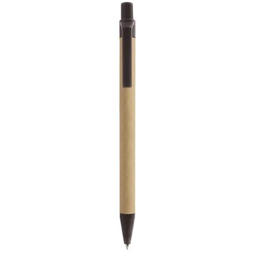 BOLÍGRAFO CARTÓN RECICLADO Y FIBRA CAFÉ VALDÉS