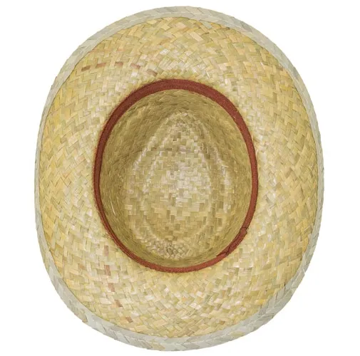 s/c SOMBRERO PAJA VERDE CINTA INTERIOR MARCO