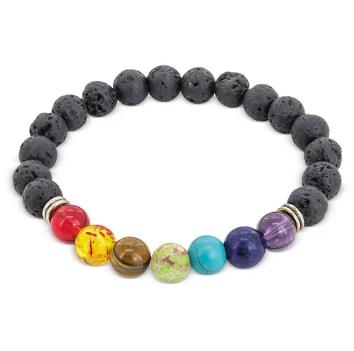 PULSERA PIEDRA VOLCÁNICA HELENA