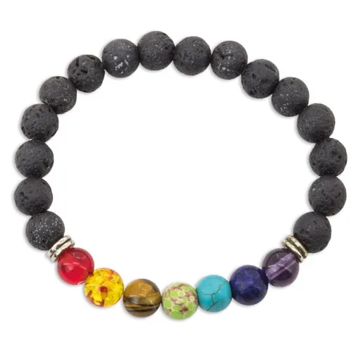 PULSERA PIEDRA VOLCÁNICA HELENA