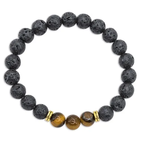 PULSERA PIEDRA VOLCÁNICA ÁVALON