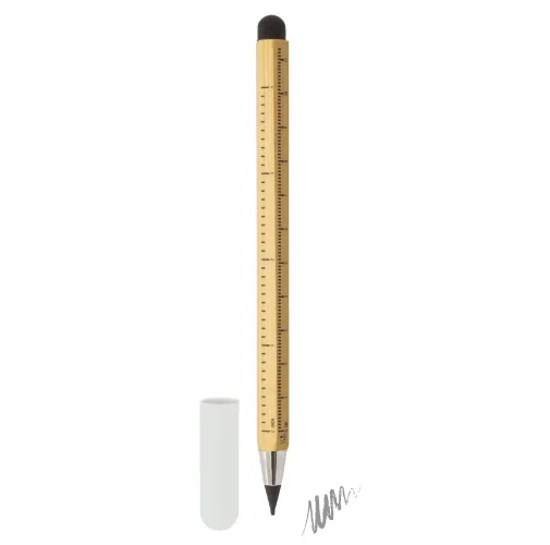 s/c LÁPIZ INFINITO DE BAMBÚ CON PUNTERO Y REGLA EVER