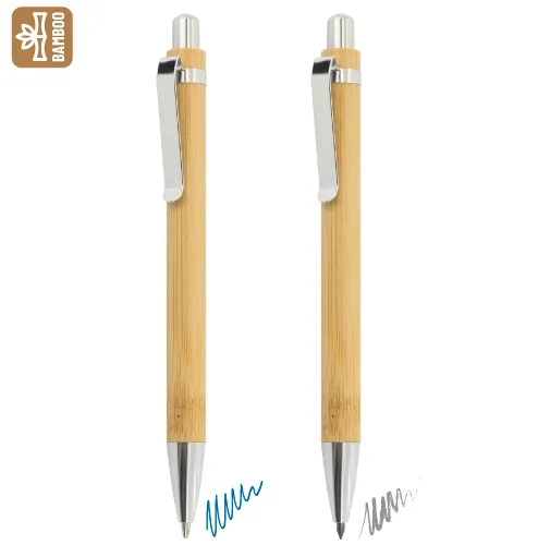 SET DE BOLÍGRAFO Y LÁPIZ INFINITO BAMBÚ 