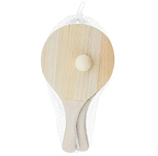 SET PALAS DE PLAYA MADERA Y FIBRA DE TRIGO YAIZA