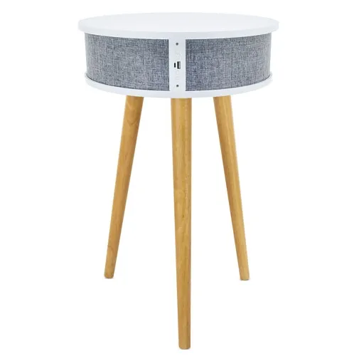 blanco MESA ALTAVOZ BLUETOOTH CON CARGA INALÁMBRICA MONYMAX