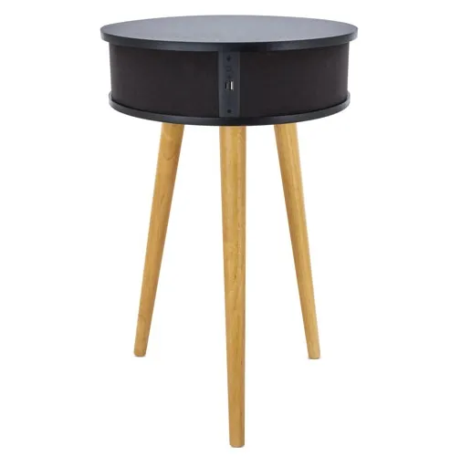 negro MESA ALTAVOZ BLUETOOTH CON CARGA INALÁMBRICA MONYMAX