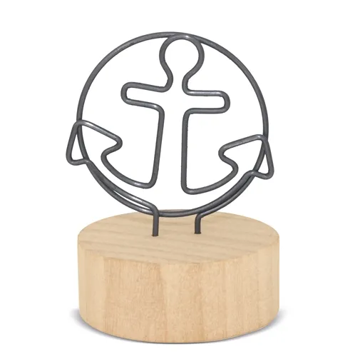 MEMO CLIP CON BASE DE MADERA 