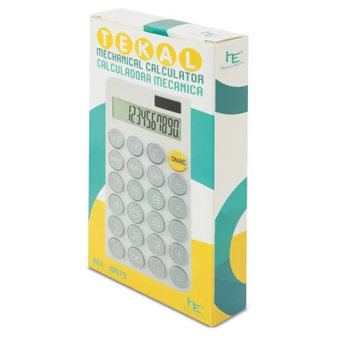blanco CALCULADORA MECÁNICA TEKAL