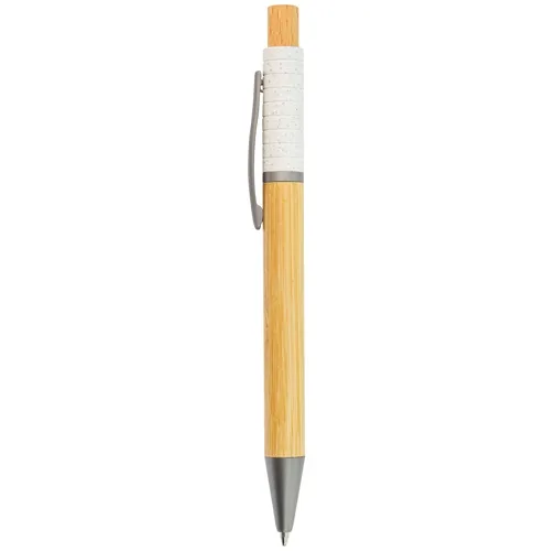 BOLIGAFO BAMBÚ, FIBRA DE TRIGO Y METAL ZERES