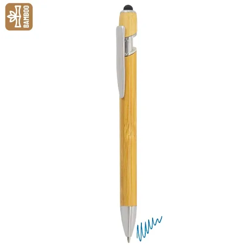 BOLIGRAFO DE BAMBÚ CON TOUCH 
