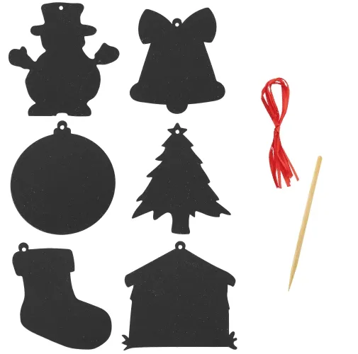 s/c SET ADORNOS SCRAPY CHRISTMAS