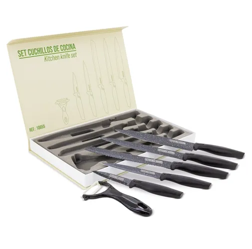 JUEGO DE CUCHILLOS 6 PCS TITÁN