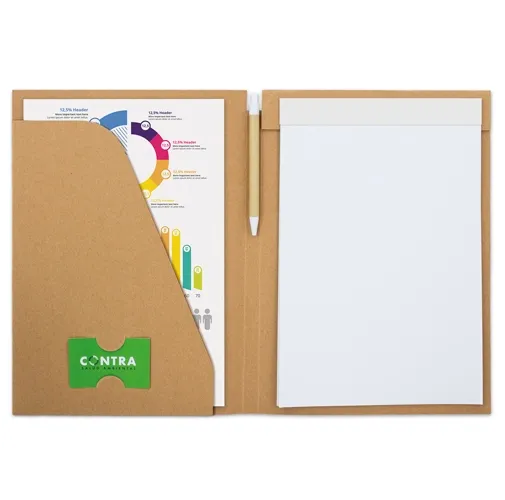 s/c CARPETA CON BLOC Y BOLIGRAFO ECO SEMINAR