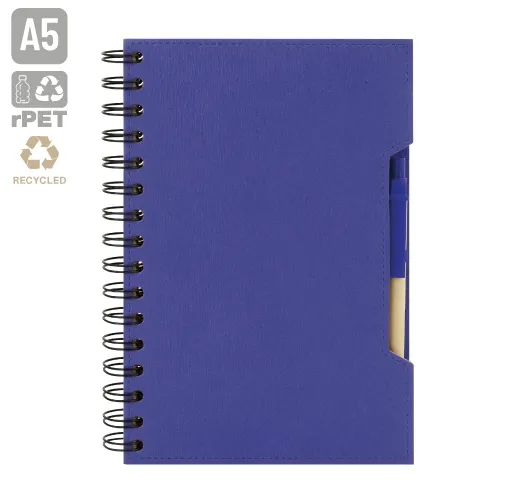 CUADERNO A5 CON BOLIGRAFO ECO 
