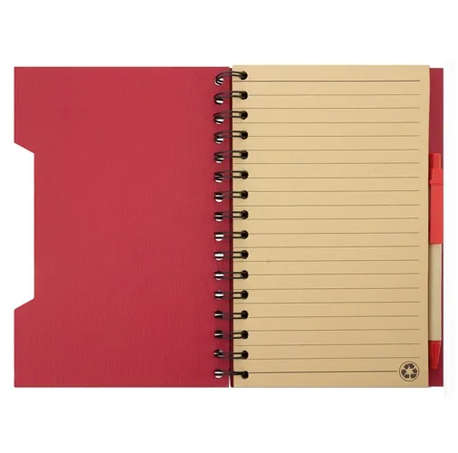 CUADERNO A5 CON BOLIGRAFO ECO GREEN LIFE