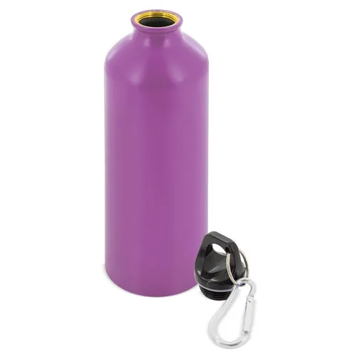 lila BOTELLA DE ALUMINIO CON MOSQUETON 800 ml. TUAREG