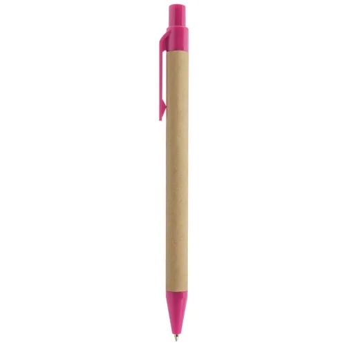 fucsia BOLIGRAFO CARTÓN RECICLADO KARL