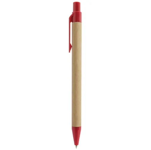 rojo BOLIGRAFO CARTÓN RECICLADO KARL