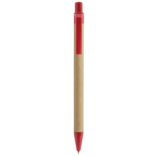 rojo BOLIGRAFO CARTÓN RECICLADO KARL
