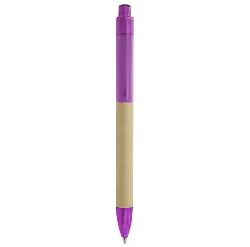 lila BOLIGRAFO CARTON RONDO