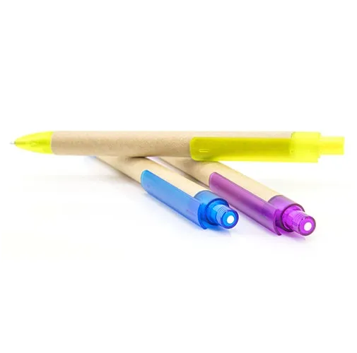 lila BOLIGRAFO CARTON RONDO