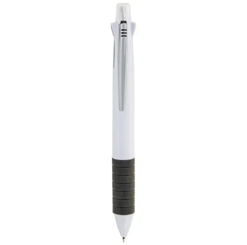 blanco BOLIGRAFO 4 COLORES CON PORTAMINAS Y GOMA XIM