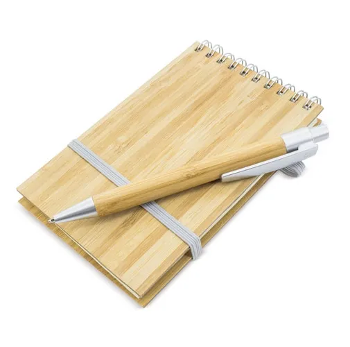 BLOC BAMBU CON BOLIGRAFO NATURE