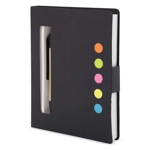 LIBRETA RECICLADA STILY NEGRA