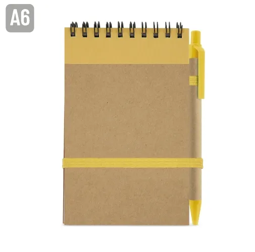 BLOC DE NOTAS CON BOLIGRAFO RECICLADO 