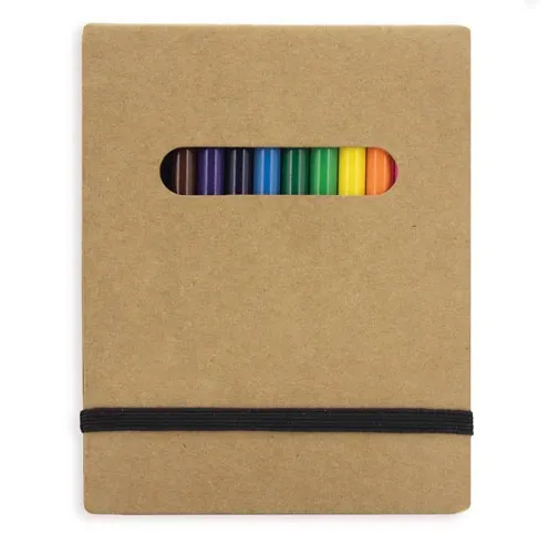 LIBRETA DE COLOREAR CON CAJITA12 COLORES PINTUR