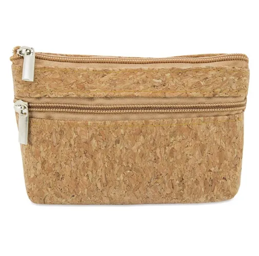 MONEDERO CORCHO DOBLE CREMALLERA 