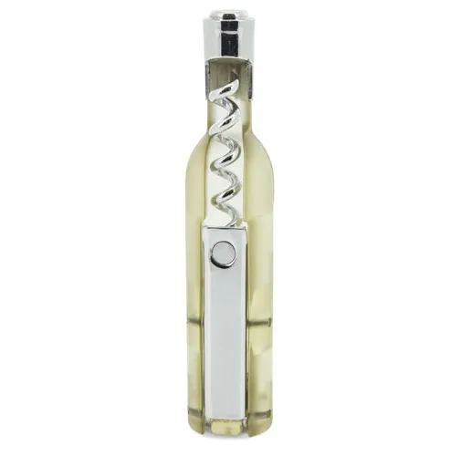 SACACORCHOS FORMA BOTELLA NEGRO