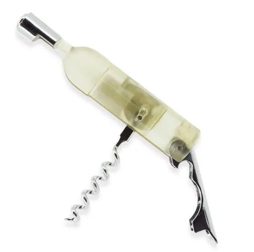 SACACORCHOS FORMA BOTELLA BLANCO