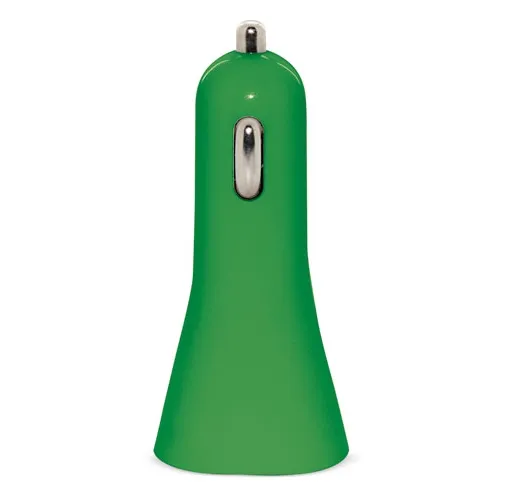 verde CARGADOR DE COCHE DOBLE USB VERDE