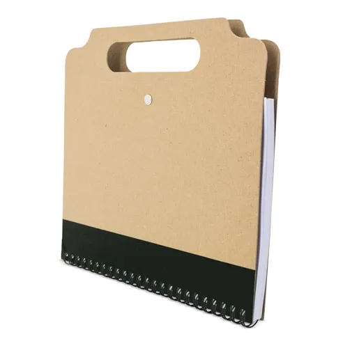 negro MALETIN LIBRETA RECICLADA DANTE